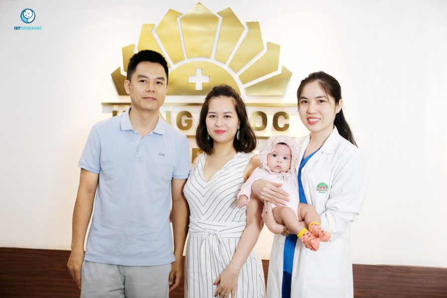 Gia đình chị Hân (Hà Nội) đón em bé đáng yêu nhờ 1 chu kỳ IUI tại IVF Hồng Ngọc