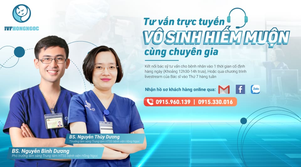 Tư vấn trực tuyến vô sinh hiếm muộn