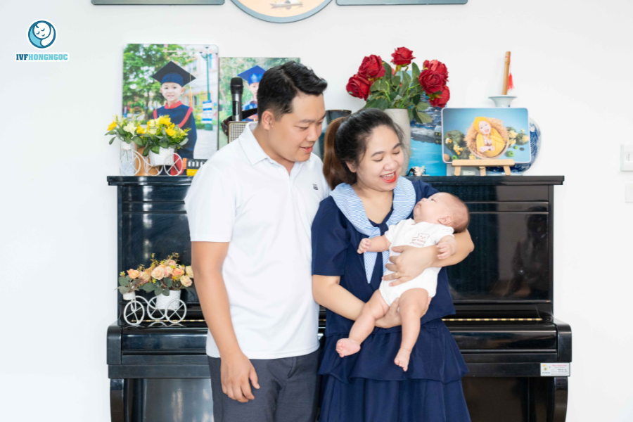Bé Minh Trường là món quà quý giá của ba mẹ Bé Minh Trường là món quà quý giá của ba mẹ